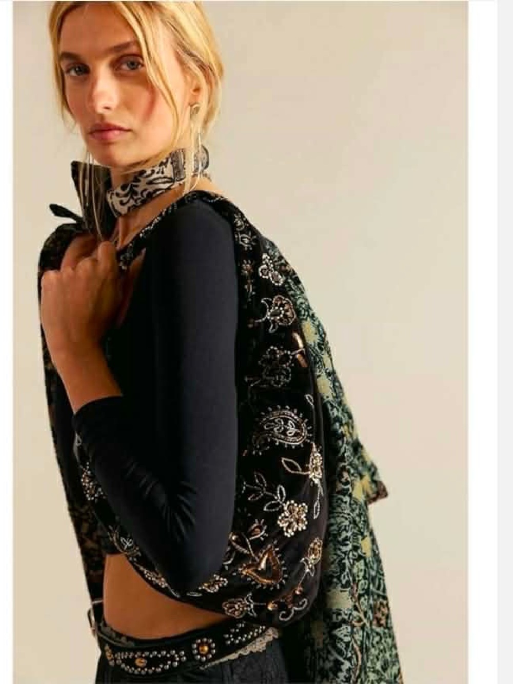 Free People "Nashville Nights" Beaded Shoulder Bag - Picture 2 of 11
